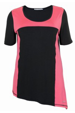 Shirt sportswear tweekleurige banen
