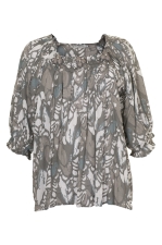 Tuniek print borduur grote parels