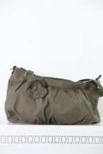 Tas canvas met roos applicatie