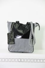 Tas combi streepje /nepleer