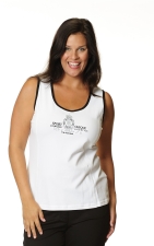Singlet witte bies logo voor