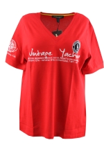 Shirt v hals borduur tekst voor