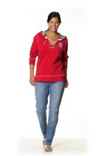 Sweater rijg touwtjes hals
