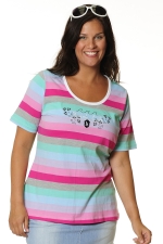 Shirt ronde hals korte mouw
