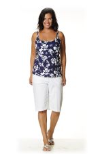Singlet kort bloem print