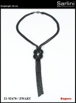Ketting zwart met knoop