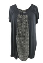Shirt print middenpas/ elastiek zoom