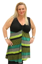 Singlet uni bovenpas/streep onder
