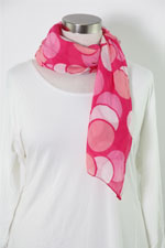 Sjaal lang crincle voile print