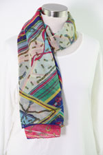 Sjaal breed/lang hermes print
