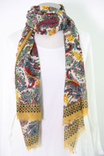 Sjaal lang/breed paisley print