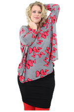 Shirt wijd korte kleine mouwtjes