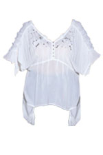Tuniek wijde rimpel mouw glitter hal