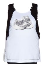 Shirt glitter sneaker opdruk