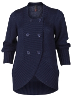 Vest rond voorpand dubbel knoops