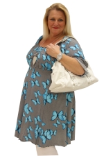 Tuniek elast hals 3/4 pofmouw