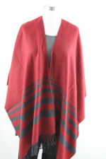 Poncho/ omslagdoek print