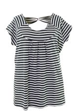 Shirt diepe hals met strik achter