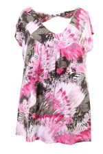 Shirt diepe hals strik achter