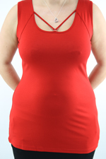 Singlet biesje in de hals
