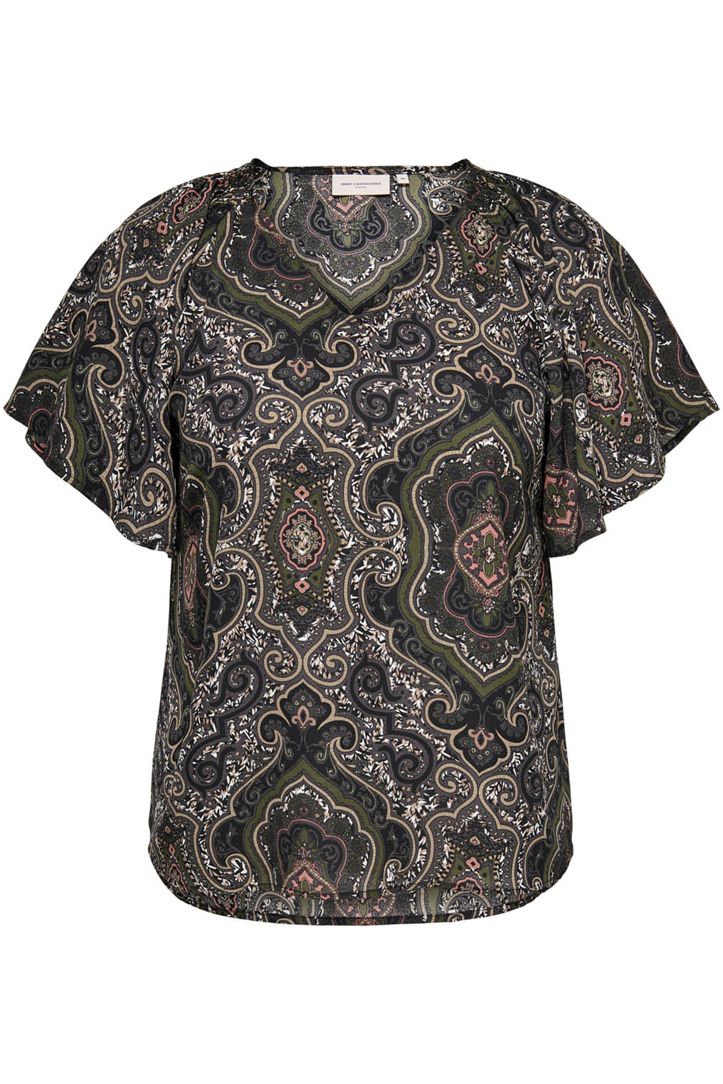 CARMAXI SS V-NECK TOP AOP CARMAXI SS V-NECK TOP AOP