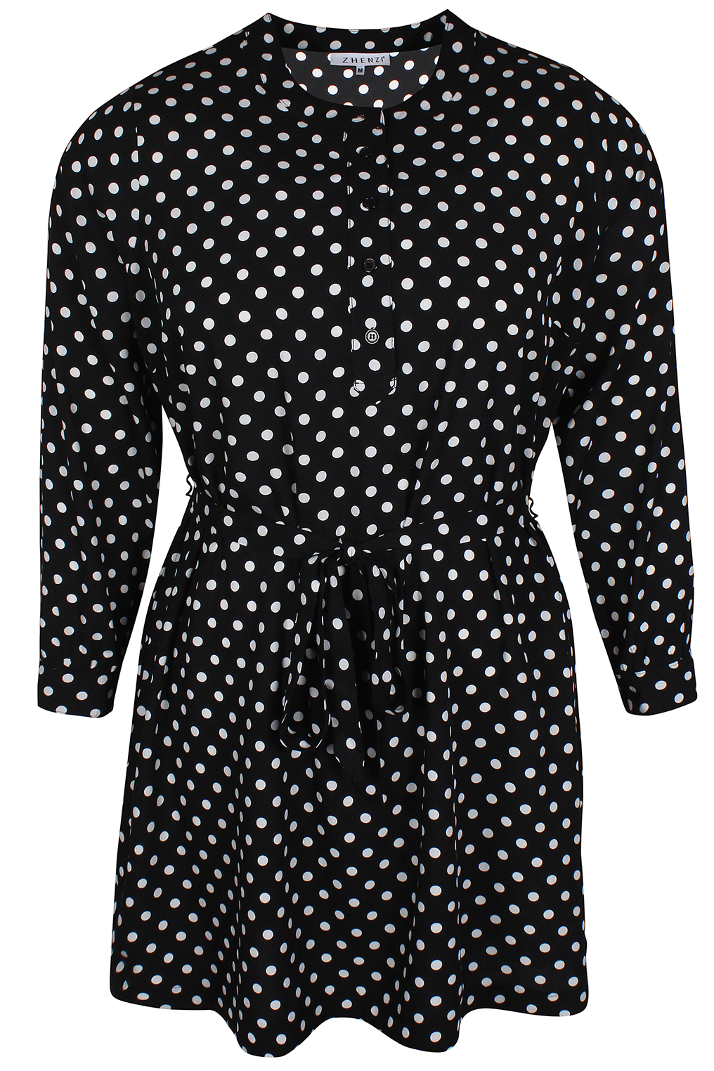 Jurk Zhenzi blouse look stip Jurk Zhenzi blouse look stip