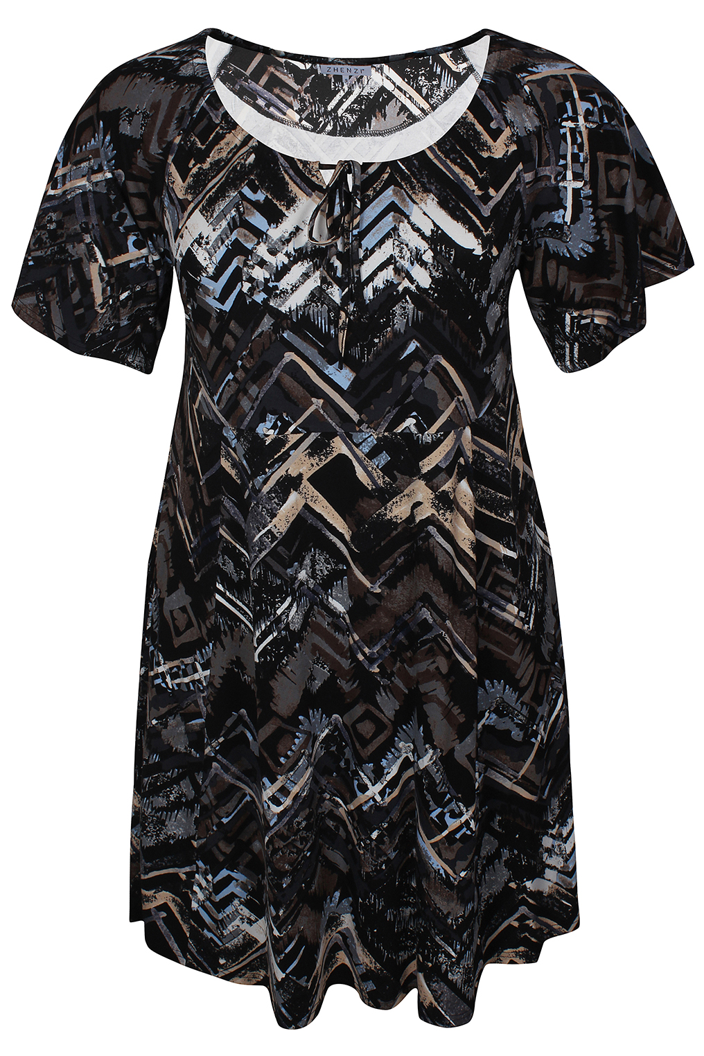 Zhenzi jurk Ayla tricot print Zhenzi jurk Ayla tricot print