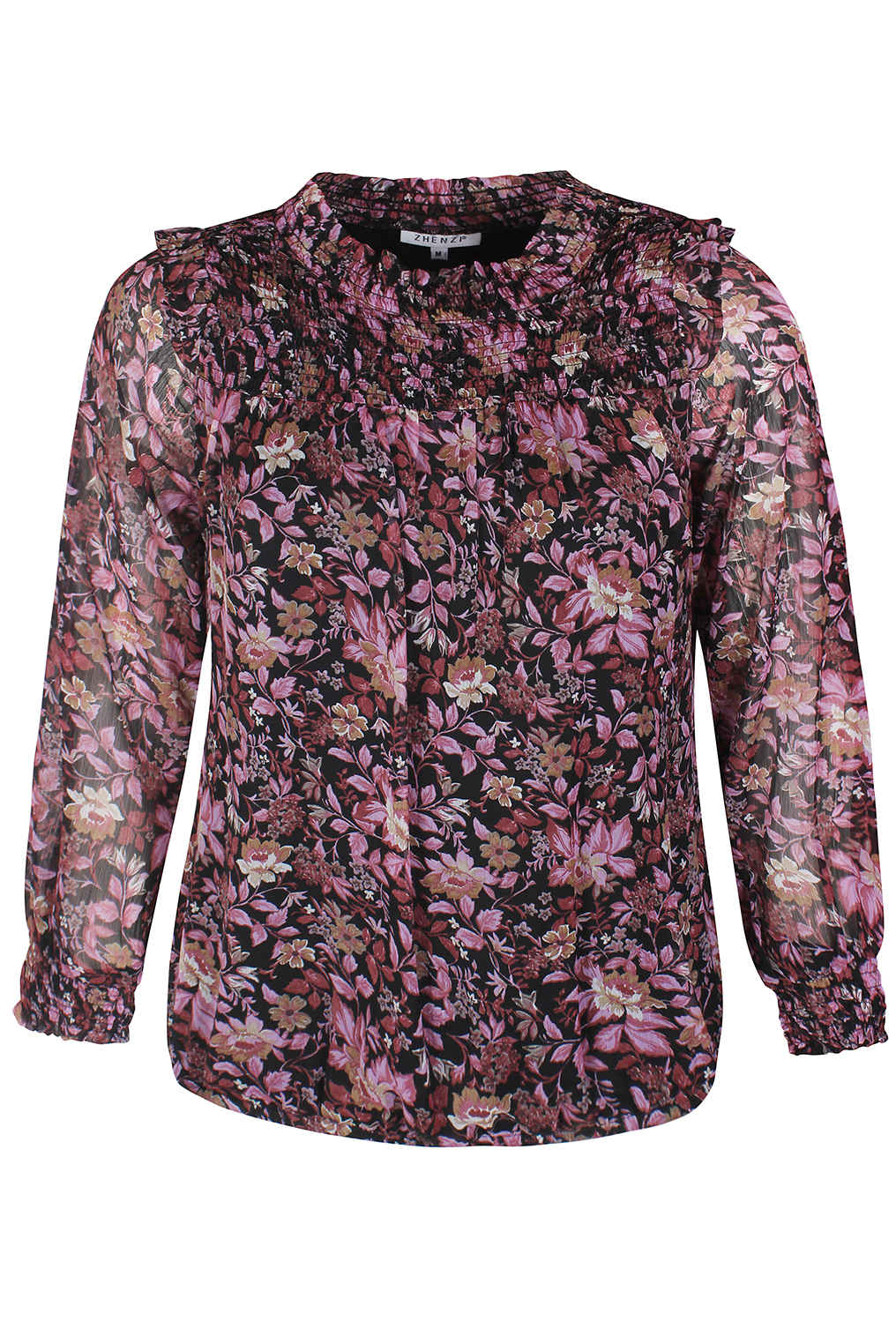 Zhenzi blouse DIONE ruche pas arm Zhenzi blouse DIONE ruche pas arm