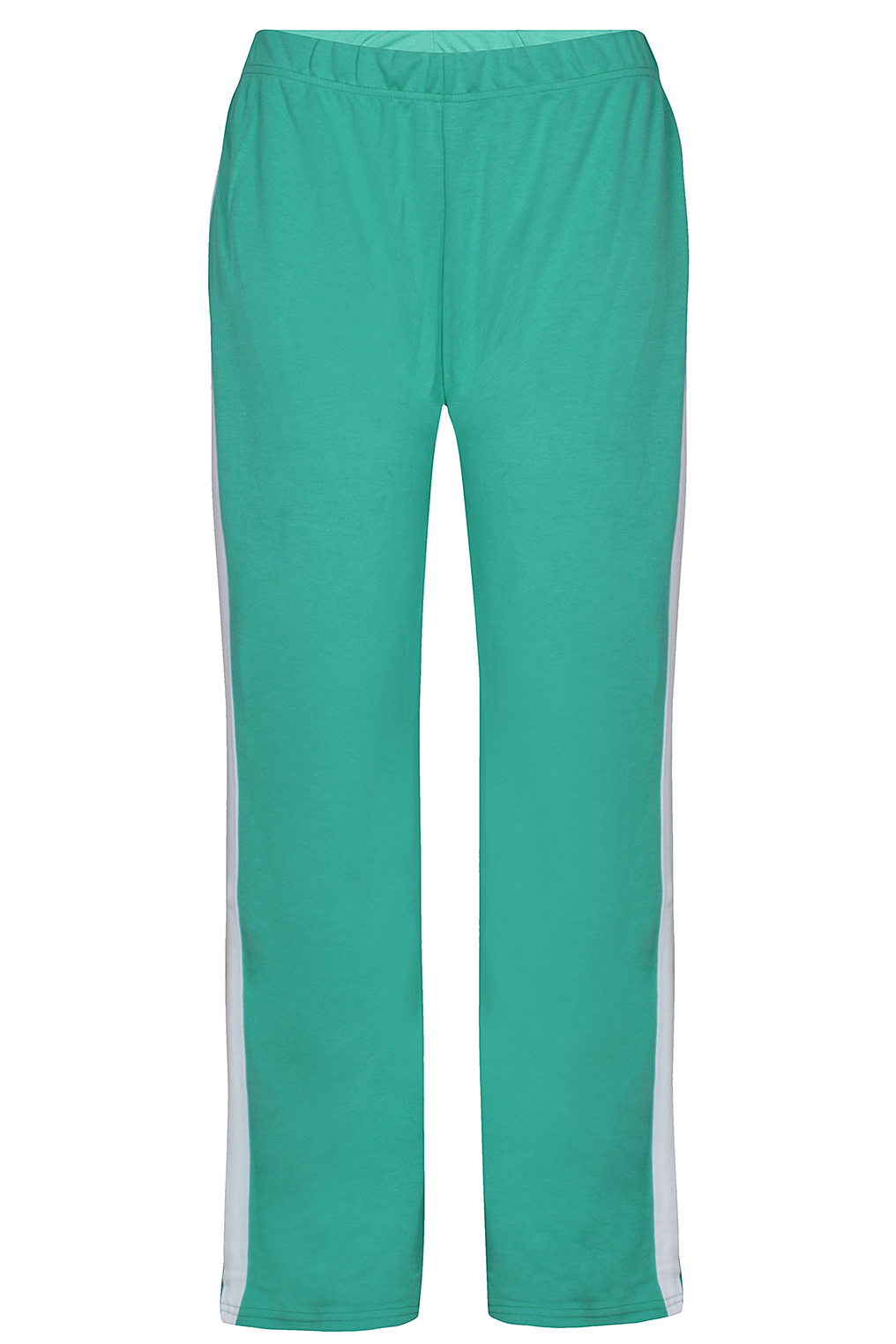 Broek Zhenzi CALLIE witte zijbies Broek Zhenzi CALLIE witte zijbies