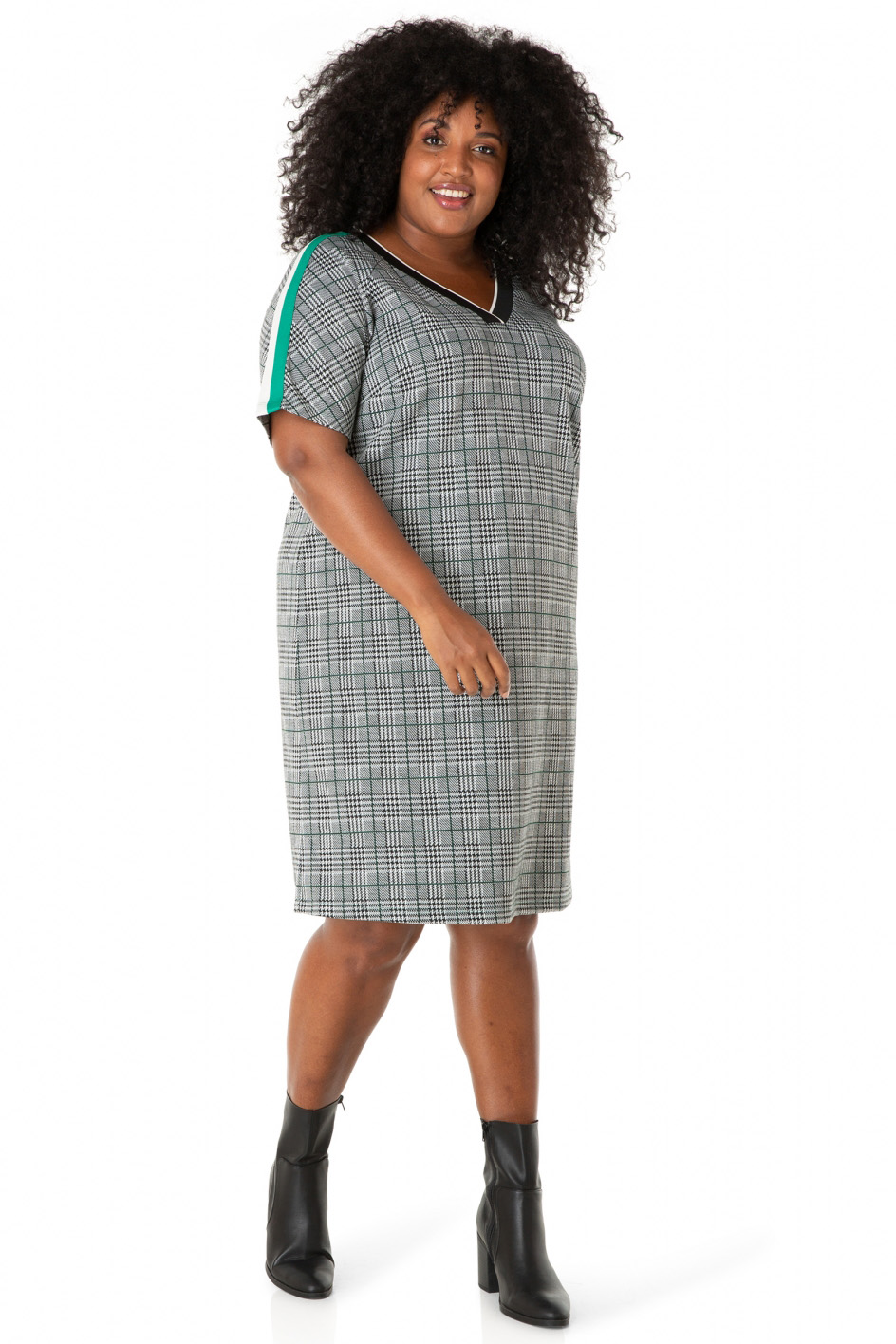 Jurk geruit IVY BELLA zijbies 100CM Jurk geruit IVY BELLA zijbies 100CM