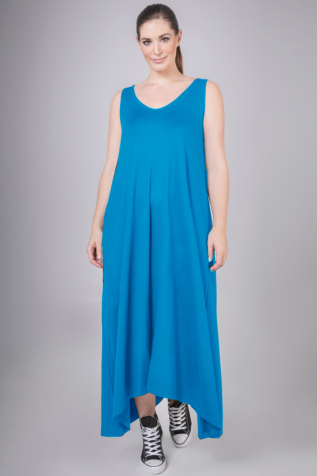 Jurk Mat tricot maxi basic Jurk Mat tricot maxi basic