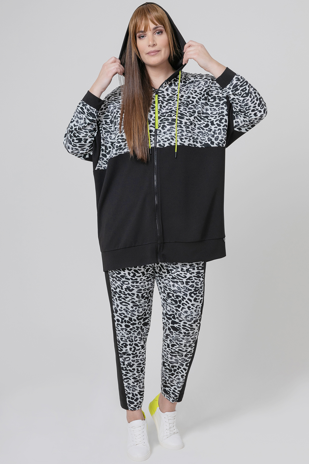 Mat fashion vest animal print combi Mat fashion vest animal print combi