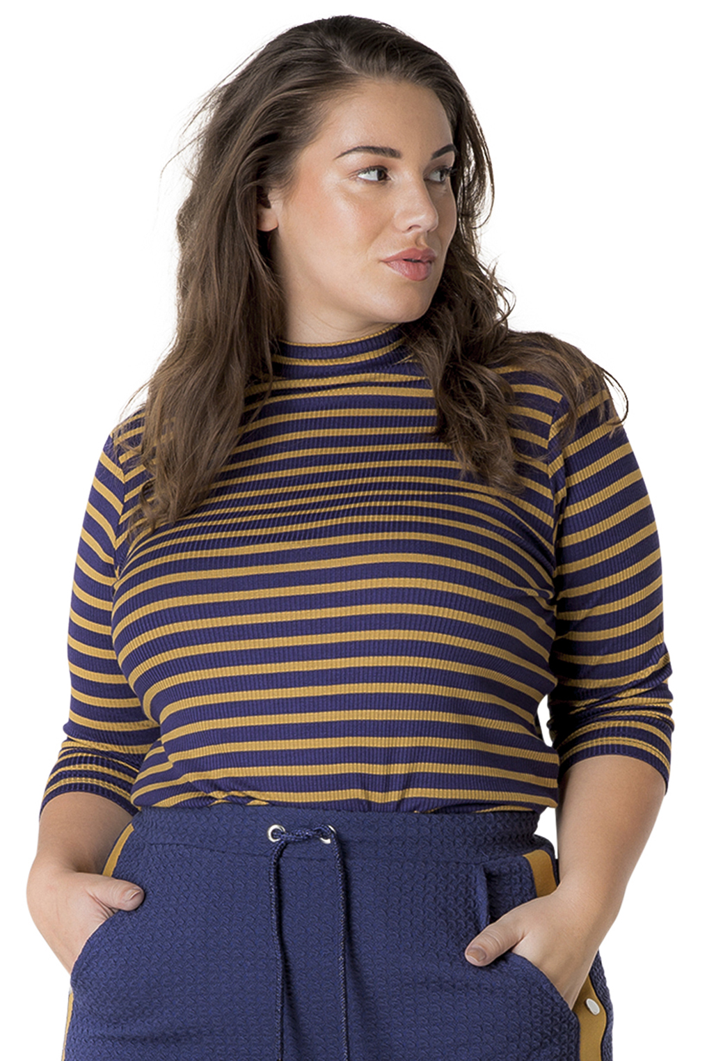 Shirt Yesta rib streep 74CM Shirt Yesta rib streep 74CM