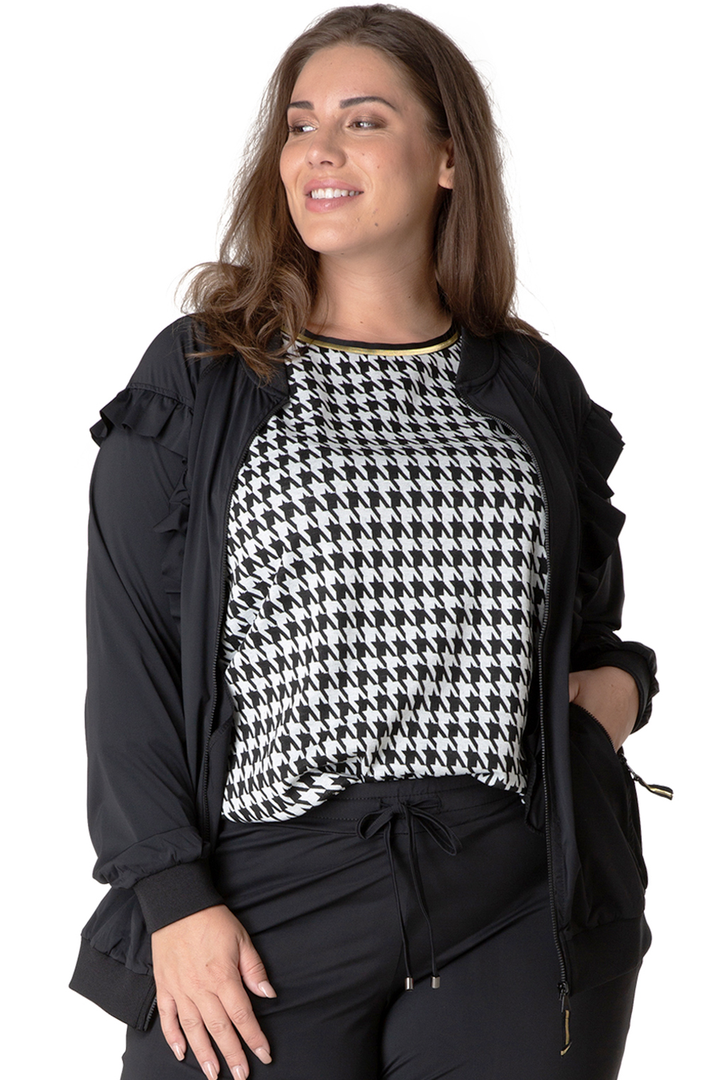 Vest Yesta ruche rand 72CM Vest Yesta ruche rand 72CM