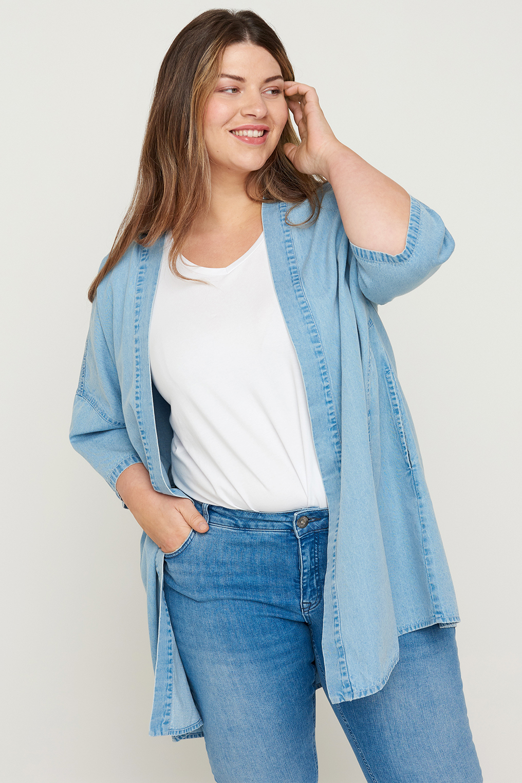 Vest JJAMINA Zizzi kimono look Vest JJAMINA Zizzi kimono look