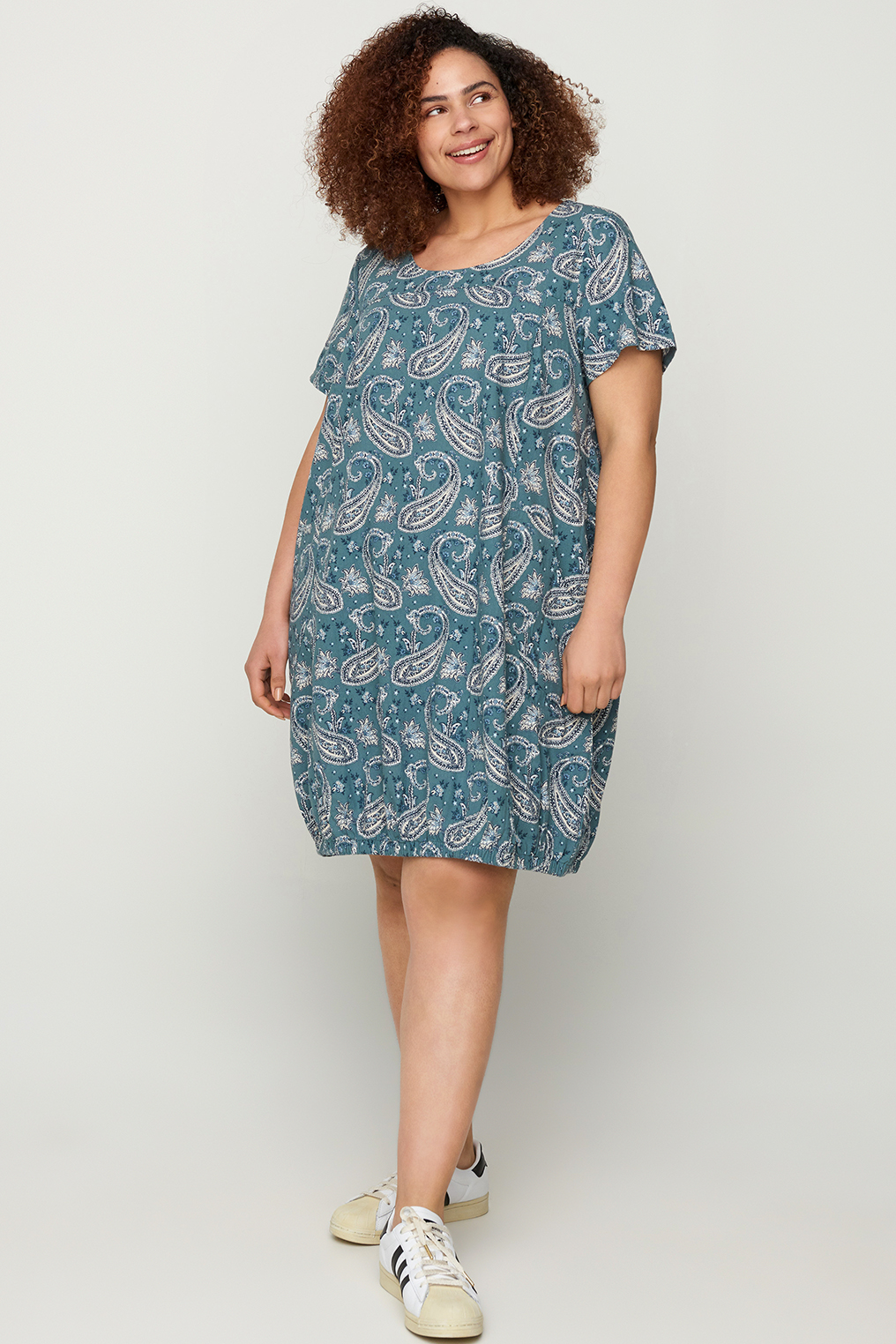 Jurk EASY Zizzi katoen print Jurk EASY Zizzi katoen print