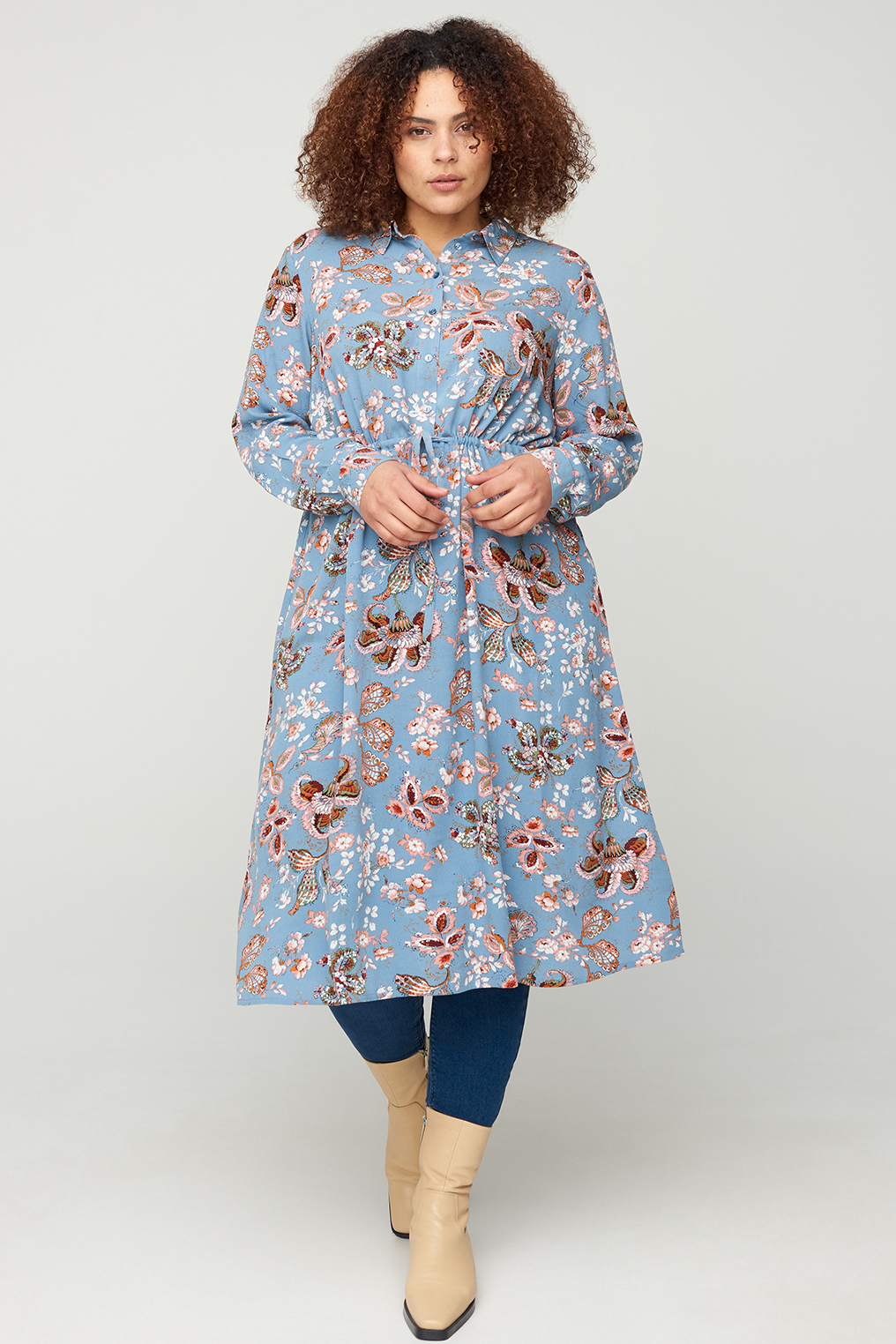 Jurk MONE Zizzi bloemprint Jurk MONE Zizzi bloemprint