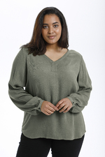 Kaffe Curve blouse Ami crincle