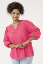 Kaffe Curve blouse voile stof hartje