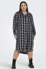 ONLY jurk CARMILENA flanel ruit