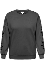 ONLY ECO sweater opengewerkte mouw