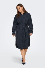 ONLY CARKIMMI LS streep jurk blauw