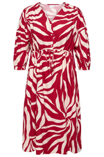 ONLY jurk 3/4 mouw v-hals print