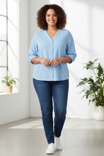 ONLY eco shirt v-hals lange mouw