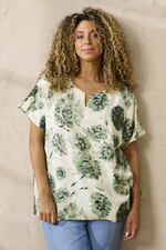 ZHENZI blouse korte mouw