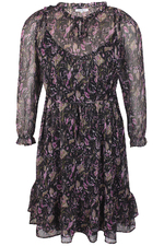 Zhenzi jurk PLUMA voile print gevoer