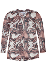 ZHENZI shirt mousse tricot print