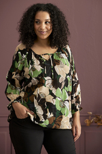 ZHENZI blouse KENZIE V hals
