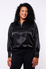Exxcellent blouse Maya satijn