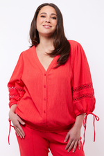 Exxcellent blouse Gahlia pofmouw